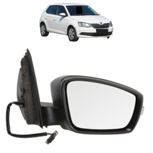 Oglinda Dreapta SKODA FABIA III Praktik (NJ5) din 2014 - 2022, Auto, Reglaj electric, Completa - Img 2