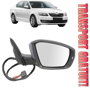 Oglinda Dreapta SKODA OCTAVIA III (5E3, NL3, NR3) din 2012 - 2020, Auto, Reglaj electric, Completa