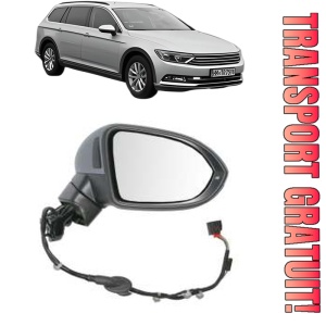 Oglinda Dreapta Volkswagen PASSAT ALLTRACK B8 Variant (3G5, CB5) din 2015 - 2024, Auto, Reglaj electric, Completa