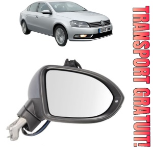 Oglinda Dreapta Volkswagen PASSAT B7 (A32, A33) din 2011 - 2020, Auto, Reglaj electric, Completa