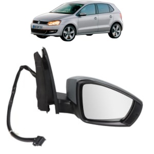 Oglinda Dreapta Volkswagen POLO V Hatchback Van (6R1, 6C1) din 2009 - 2014, Auto, Reglaj electric, Completa - Img 2