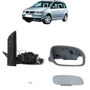 Oglinda Dreapta Volkswagen TOURAN Box Body/MPV (1T1, 1T2) din 2003 - 2010, Auto, Reglaj electric, Completa - Img 2
