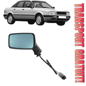 Oglinda Stanga AUDI 80 B4 Saloon (8C2) din 1991 - 1994, Auto, Reglaj mecanic, Completa
