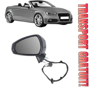 Oglinda Stanga AUDI A3 Convertible (8V7, 8VE) din 2013 - 2020, Auto, Reglaj electric, Completa