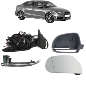 Oglinda Stanga AUDI A3 Limousine (8VS, 8VM) din 2013 - 2020, Auto, Reglaj electric, Completa - Img 2