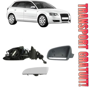 Oglinda Stanga AUDI A3 Sportback (8PA) din 2004 - 2013, Auto, Reglaj electric, Completa
