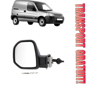 Oglinda Stanga CITROEN BERLINGO / BERLINGO FIRST Box Body/MPV (M_) din 1996 - 2011, Auto, Reglaj mecanic, Completa