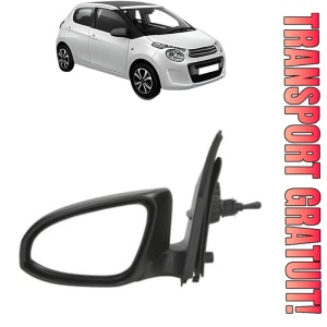 Oglinda Stanga CITROEN C1 II (PA_, PS_) din 2014 - 2021, Auto, Reglaj mecanic, Completa