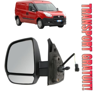 Oglinda Stanga FIAT DOBLO Cargo (263_) din 2010 - 2023, Auto, Reglaj manual, Completa