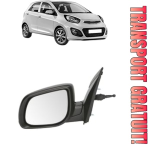 Oglinda Stanga KIA PICANTO II (TA) din 2011 - 2017, Auto, Reglaj mecanic, Completa