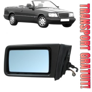 Oglinda Stanga MERCEDES-BENZ E-CLASS Convertible (A124) din 1993 - 1998, Auto, Reglaj mecanic, Completa