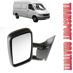 Oglinda Stanga MERCEDES-BENZ SPRINTER 4-t Van (B904) din 1995 - 2006, Auto, Reglaj manual, Completa