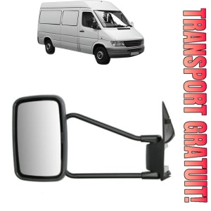 Oglinda Stanga MERCEDES-BENZ SPRINTER 4-t Van (B904) din 1995 - 2006, Auto, Reglaj manual, Completa