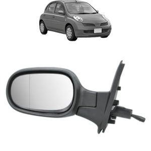 Oglinda Stanga NISSAN MICRA III (K12) din 2002 - 2010, Auto, Reglaj mecanic, Completa - Img 2