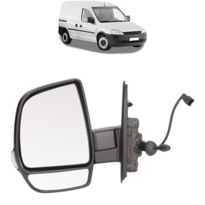 Oglinda Stanga OPEL COMBO Box Body/MPV din 2001 - 2012, Auto, Reglaj mecanic, Completa - Img 2