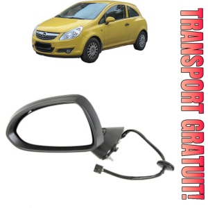 Oglinda Stanga OPEL CORSA D Hatchback Van (S07) din 2006 - 2014, Auto, Reglaj electric, Completa