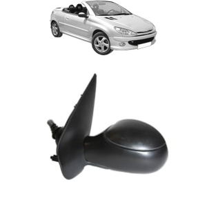 Oglinda Stanga PEUGEOT 206 CC (2D) din 2000 - 2007, Auto, Reglaj mecanic, Completa - Img 2