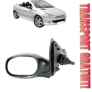 Oglinda Stanga PEUGEOT 206 CC (2D) din 2000 - 2007, Auto, Reglaj mecanic, Completa