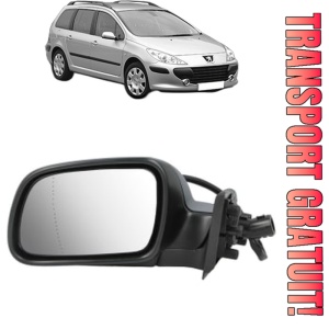 Oglinda Stanga PEUGEOT 307 Break (3E) din 2002 - 2009, Auto, Reglaj electric, Completa