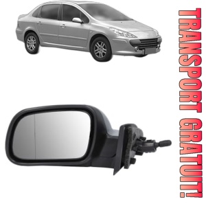 Oglinda Stanga PEUGEOT 307 Saloon din 2006 - 2012, Auto, Reglaj mecanic, Completa