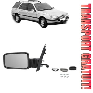 Oglinda Stanga PEUGEOT 405 I Break (15E) din 1988 - 1992, Auto, Reglaj mecanic, Completa