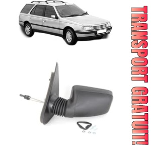 Oglinda Stanga PEUGEOT 405 I Break (15E) din 1988 - 1992, Auto, Reglaj mecanic, Completa