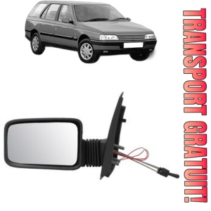 Oglinda Stanga PEUGEOT 405 II Estate Van (4E_) din 1992 - 1995, Auto, Reglaj mecanic, Completa