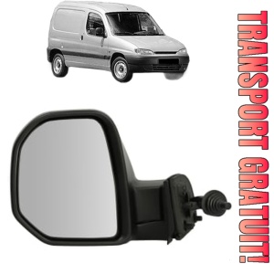 Oglinda Stanga PEUGEOT PARTNER Box Body/MPV (5_, G_) din 1996 - 2015, Auto, Reglaj mecanic, Completa