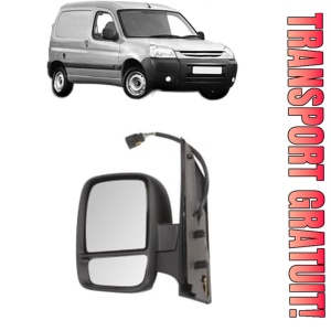 Oglinda Stanga PEUGEOT PARTNER Box Body/MPV din 2008 - 2016, Auto, Reglaj electric, Completa
