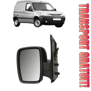 Oglinda Stanga PEUGEOT PARTNER Box Body/MPV din 2008 - 2016, Auto, Reglaj mecanic, Completa