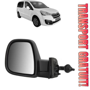 Oglinda Stanga PEUGEOT PARTNER ORIGIN Box Body/MPV (G_) din 2008 - 2015, Auto, Reglaj mecanic, Completa