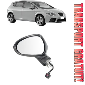 Oglinda Stanga SEAT LEON (1P1) din 2005 - 2013, Auto, Reglaj electric, Completa