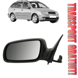 Oglinda Stanga SKODA FABIA I Combi (6Y5) din 2000 - 2007, Auto, Reglaj electric, Completa