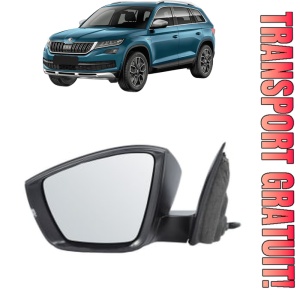 Oglinda Stanga SKODA KODIAQ I (NS6, NS7, NV7) din 2016 - 2021, Auto, Reglaj electric, Completa