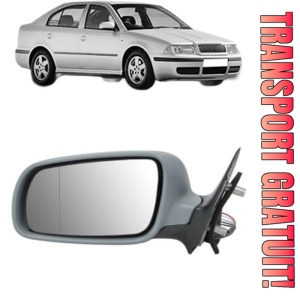 Oglinda Stanga SKODA OCTAVIA I (1U2) din 1996 - 2010, Auto, Reglaj electric, Completa