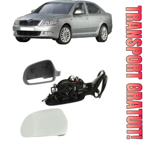 Oglinda Stanga SKODA OCTAVIA II (1Z3) din 2004 - 2013, Auto, Reglaj electric, Completa