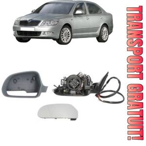 Oglinda Stanga SKODA OCTAVIA II (1Z3) din 2004 - 2013, Auto, Reglaj electric, Completa