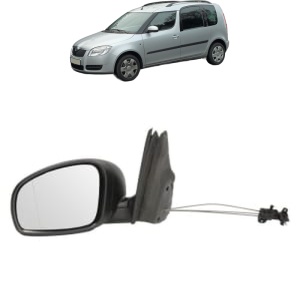 Oglinda Stanga SKODA ROOMSTER Praktik (5J) din 2007 - 2015, Auto, Reglaj mecanic, Completa - Img 2