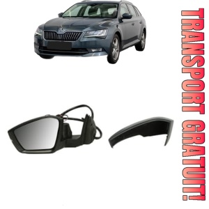 Oglinda Stanga SKODA SUPERB III Estate (3V5) din 2015 - 2024, Auto, Reglaj electric, Completa