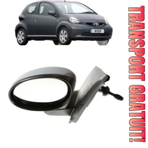 Oglinda Stanga TOYOTA AYGO (_B1_) din 2005 - 2014, Auto, Reglaj mecanic, Completa
