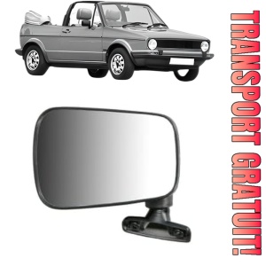 Oglinda Stanga Volkswagen GOLF I Cabriolet (155) din 1979 - 1993, Auto, Reglaj manual, Completa
