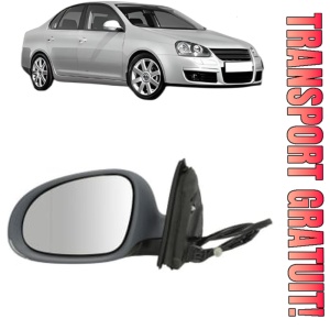 Oglinda Stanga Volkswagen JETTA III (1K2) din 2004 - 2010, Auto, Reglaj electric, Completa