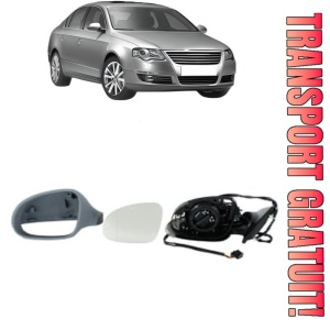 Oglinda Stanga Volkswagen PASSAT B6 (3C2) din 2005 - 2010, Auto, Reglaj electric, Completa