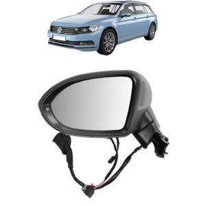 Oglinda Stanga Volkswagen PASSAT B8 Variant (3G5, CB5) din 2014 - 2024, Auto, Reglaj electric, Completa - Img 2