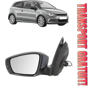 Oglinda Stanga Volkswagen POLO V (6R1, 6C1) din 2009 - 2022, Auto, Reglaj mecanic, Completa