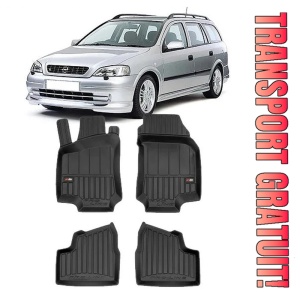Opel Astra G Din 1998 - 2009, Combi , Set Covorase Auto Tip Tavita Premium 3D, din cauciuc