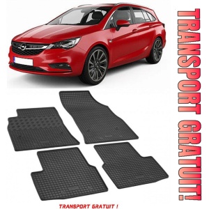 Opel Astra K, Combi, fabricat din 04.2016 - Prezent, set covorase auto dedicate, din cauciuc 100% Premium - Transport Gratuit