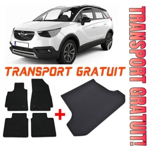 Opel Crossland X din 06.2017 - Prezent Suv *2 , Set Covorase + tavita portbagaj auto