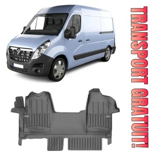 Opel Movano B, Van, Din 2010 - Prezent , Set Covorase Auto Tip Tavita Premium 3D, din cauciuc