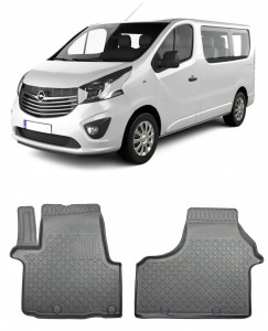 Opel Vivaro B, Van, Din 09.2014 - 02.2019 , Set Covorase Auto Tip Tavita Premium 3D, din cauciuc accesorii pentru autoturismul tau - masina v175319